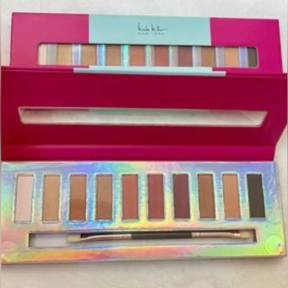 Brand New Nicole Miller Bare To Bold Eyeshadow Palette, Neutral Tones